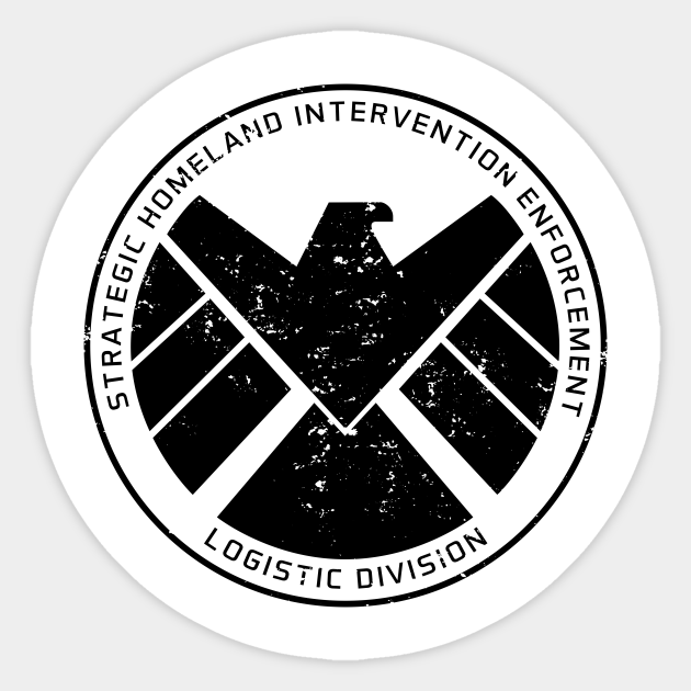 S.H.I.E.L.D Shield Sticker TeePublic